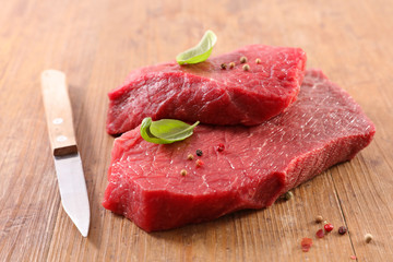 raw beef piece
