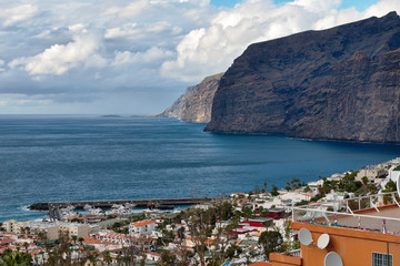 View of Los Gigantes cliffs. Tenerife, Canary Islands.