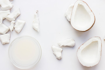 Coconut spa wellness natural skin care concept