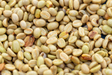 natural organic green coffee beans