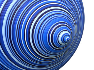 abstract striped annular surface