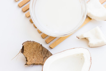 Coconut spa wellness natural skin care concept