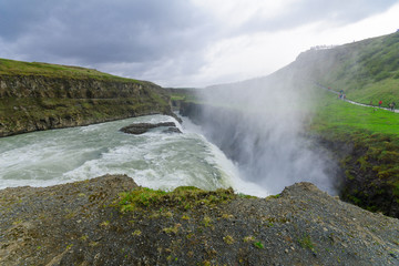 The Gullfoss waterfall