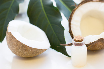 Coconut spa wellness natural skin care concept