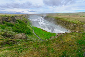 Fototapeta na wymiar The Gullfoss waterfall