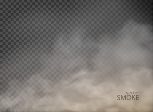 smoke with fog flame isolated on transparent