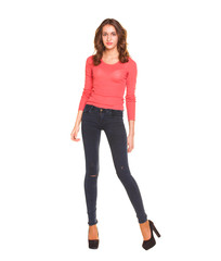 Fototapeta premium Portrait of beautiful young woman