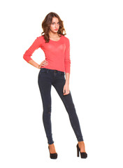 Portrait of beautiful young woman