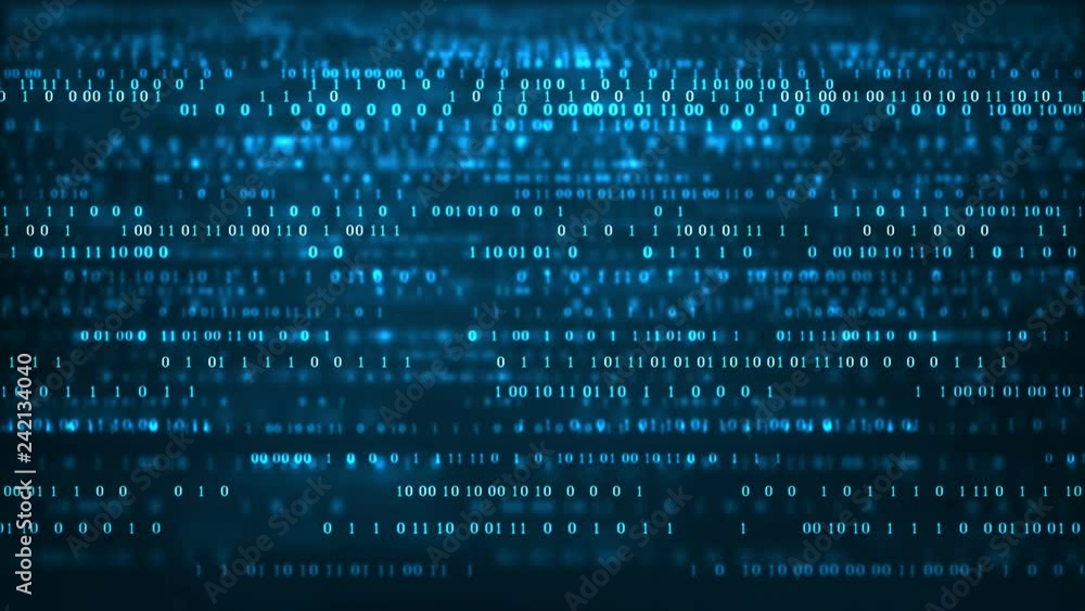 Poster abstract technology binary code.