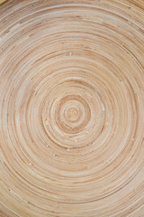 Bamboo rounded with circles surface background