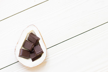 Coconut spa wellness natural skin care concept