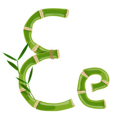 Bamboo letter E