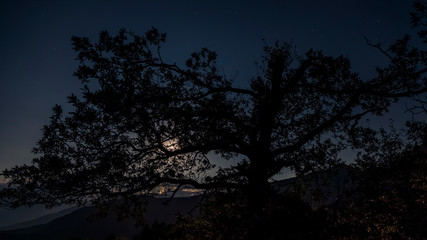 Pleine Lune Depuis Pierre Grosse
