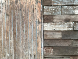 Wood texture background with the vertical and horizontal lines, Old wood
