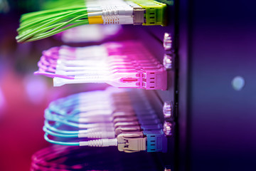 Fiber optic cable connect to communication Distribution point