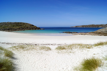 Achmelvich beach in the Scottish highlands near Lochinver