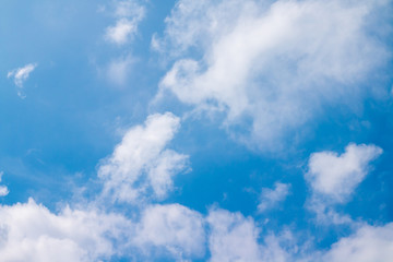 Fototapeta premium Sky is blue with white clouds. The beauty of nature