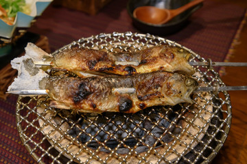 岩魚の塩焼き　炭火焼き