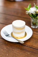 coconut cake on plate