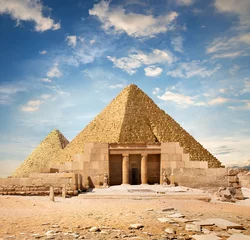 Foto op Canvas Ruins near the pyramids © Givaga
