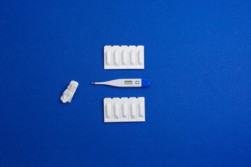 Medical Suppository for anal or vaginal use and thermometer. Candles for treatment of high...