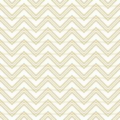 Black and white linear chevron, zigzag. Seamless vector pattern.