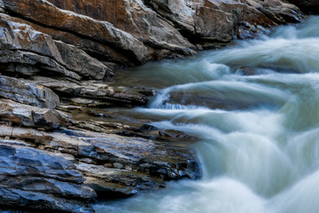 creek flowing over the rocks