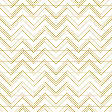 Black and white linear chevron, zigzag. Seamless vector pattern.