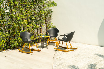 patio deck and chair