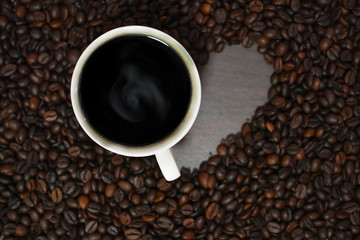 Coffee Mug on Wooden Table