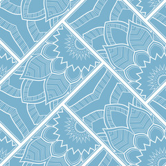 Line art seamless pattern for fabric or wrapping paper. Background with hand-drawn elements