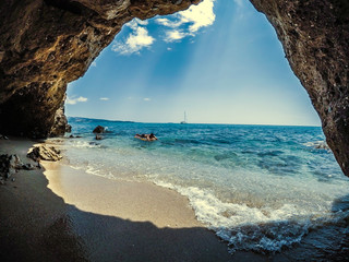 Paradise cave beach