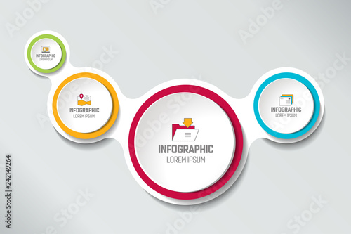 Four Steps Elements Bubble Chart Scheme Diagram Template Four Steps Elements Bubble Chart Scheme Diagram Template Infographic