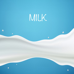 Milk or yogurt splash wave. Illustration can be used as background. Graphic concept for your design