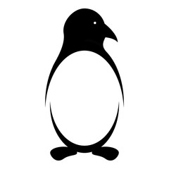 penguin animal stencil icon