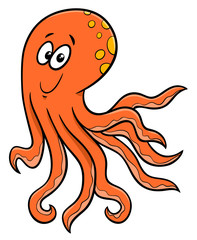 cute octopus character cartoon illustration © Igor Zakowski