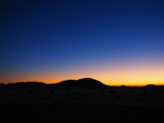 sunset namib desert
