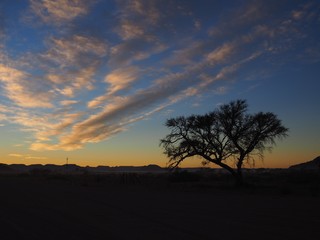 sunset namib desert