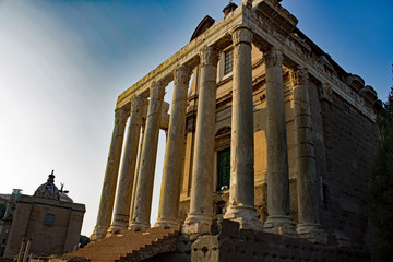 Forum Romanum Rome - Temple of Antoninus and Faustina