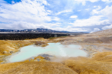 Hot pool on the Krafla volcano