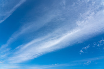 clear blue sky in sunny day