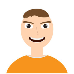 Isolated male avatar portrait. Vector illustration design