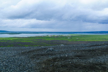 View of Lake Myvatn