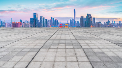 Obraz premium Prospect Square Floor Brick Office Building of City Building and Commerce Building..