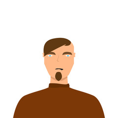 Isolated male avatar portrait. Vector illustration design