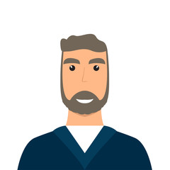 Isolated male avatar portrait. Vector illustration design