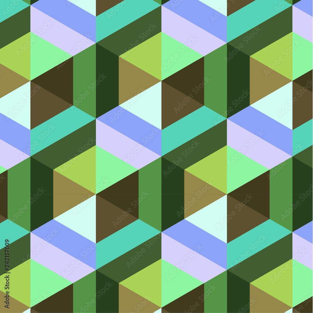 Poster bright geometric seamless repeating hexagon shapes pattern. modern stylish texture. repeating geomet