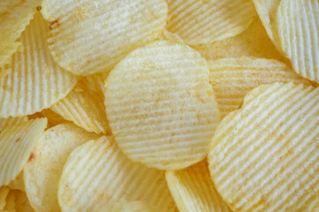 crispy potato chips snack texture background