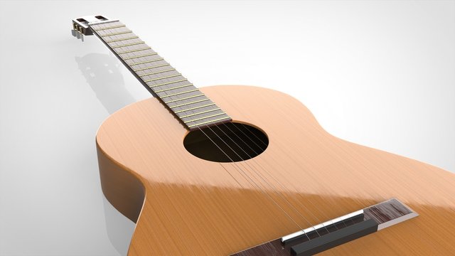 クラシックギター　クローズアップ　ホール