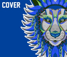 Colorful Lion Vector Illustration - Vector
